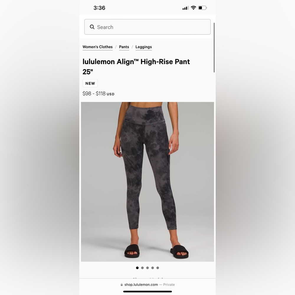 Lulu dark grey align leggings 28” not 25”